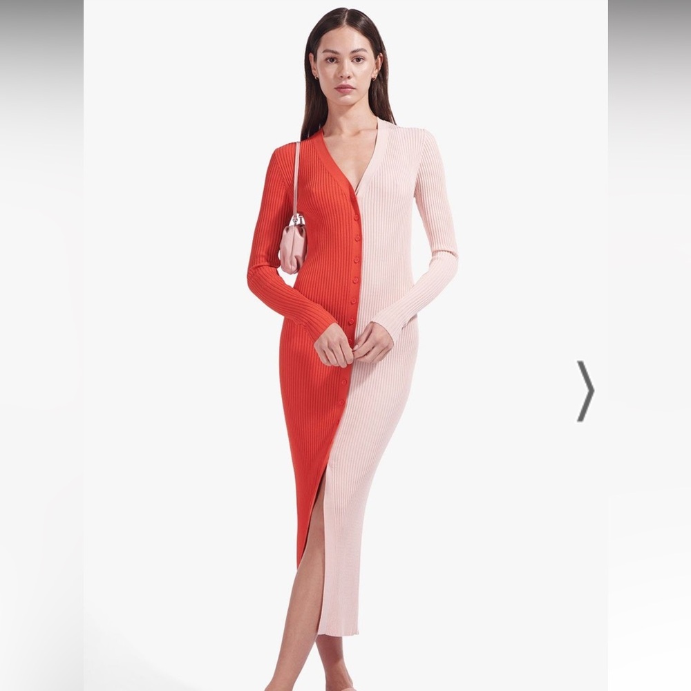 Colorblock Long Sleeve Dress